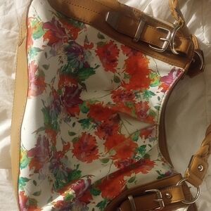 Floral Tan Women's Bag